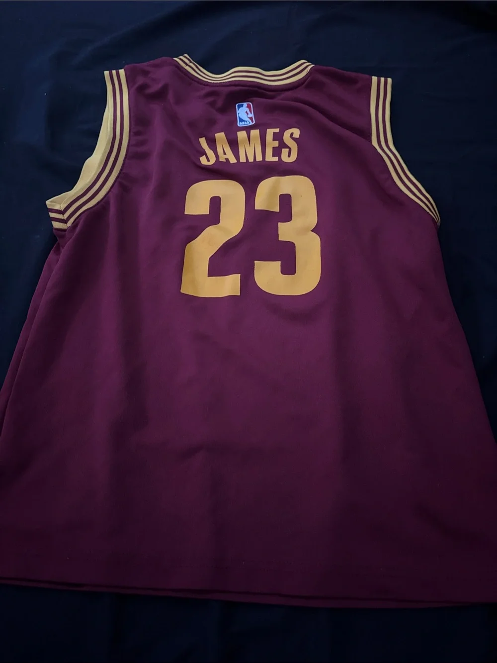 Cleveland basketball jersey (LeBron James #23).